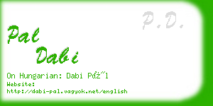 pal dabi business card